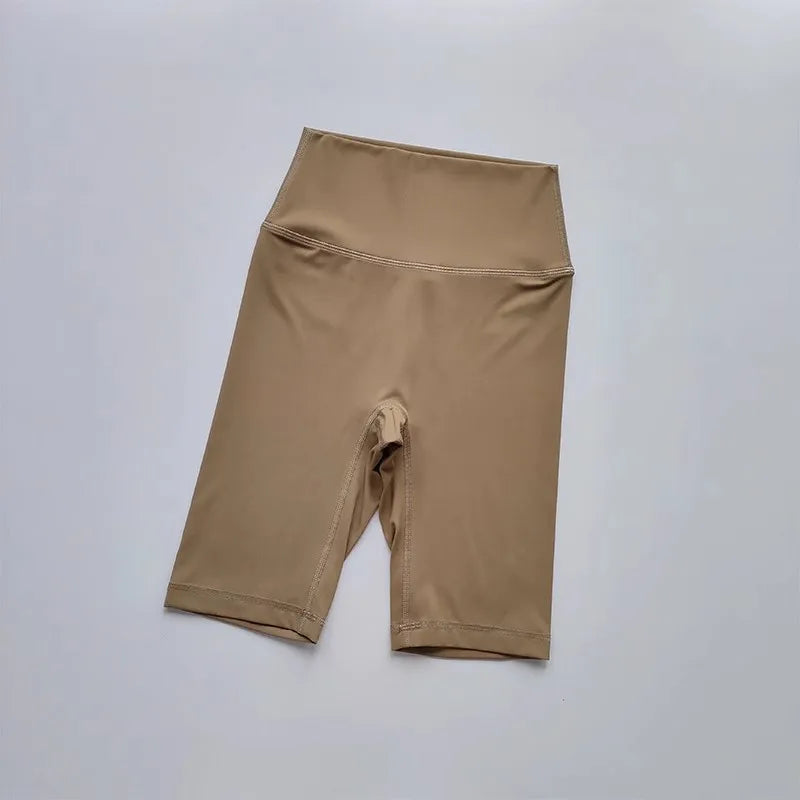 Women’s Shorts High Waist Sporty Solid Color