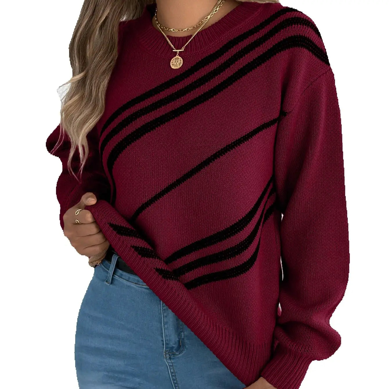 Women’s Top Long Sleeve Stretchy Casual