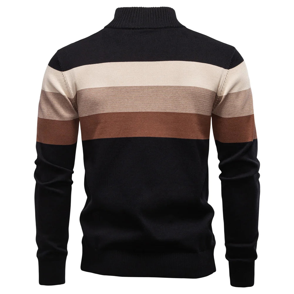 Men’s Sweatshirt Pullover Zip-Up Cotton Warm Casual Autumn