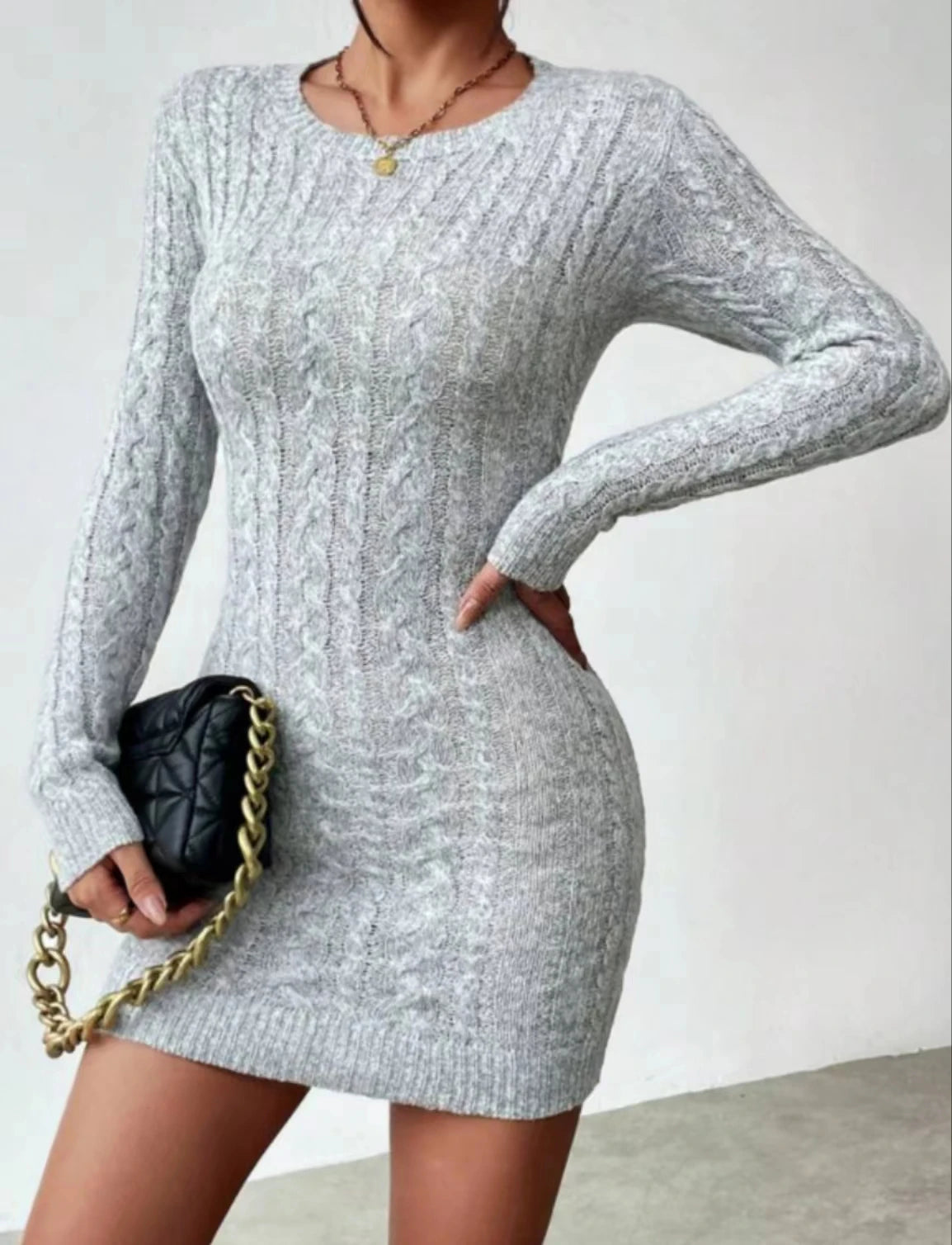 Women’s Dress Mini Wrap Casual Solid Color