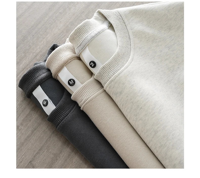 Men’s T-Shirt Long Sleeve Solid Color Cotton Comfort Fit