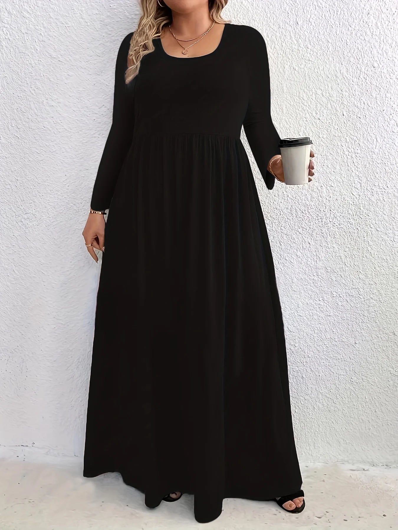 Women’s Dress Long Sleeve Casual Solid Color
