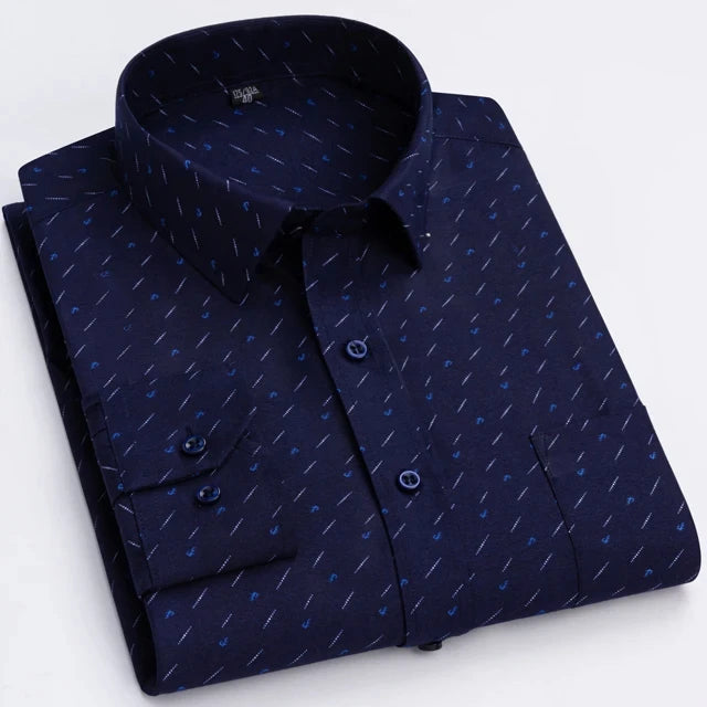 Men’s Shirt Long Sleeve Casual Formal Printed