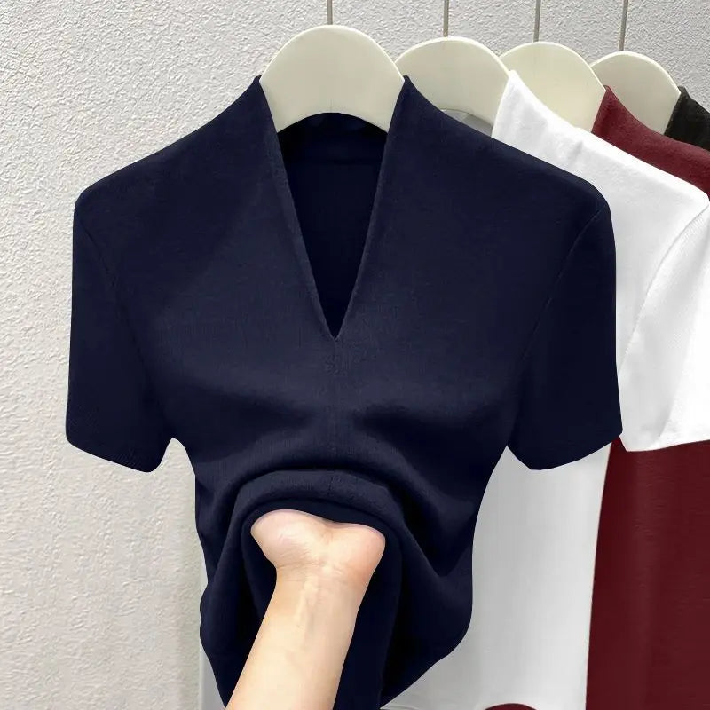 Women’s Top T-Shirt Short Sleeve Cotton Casual
