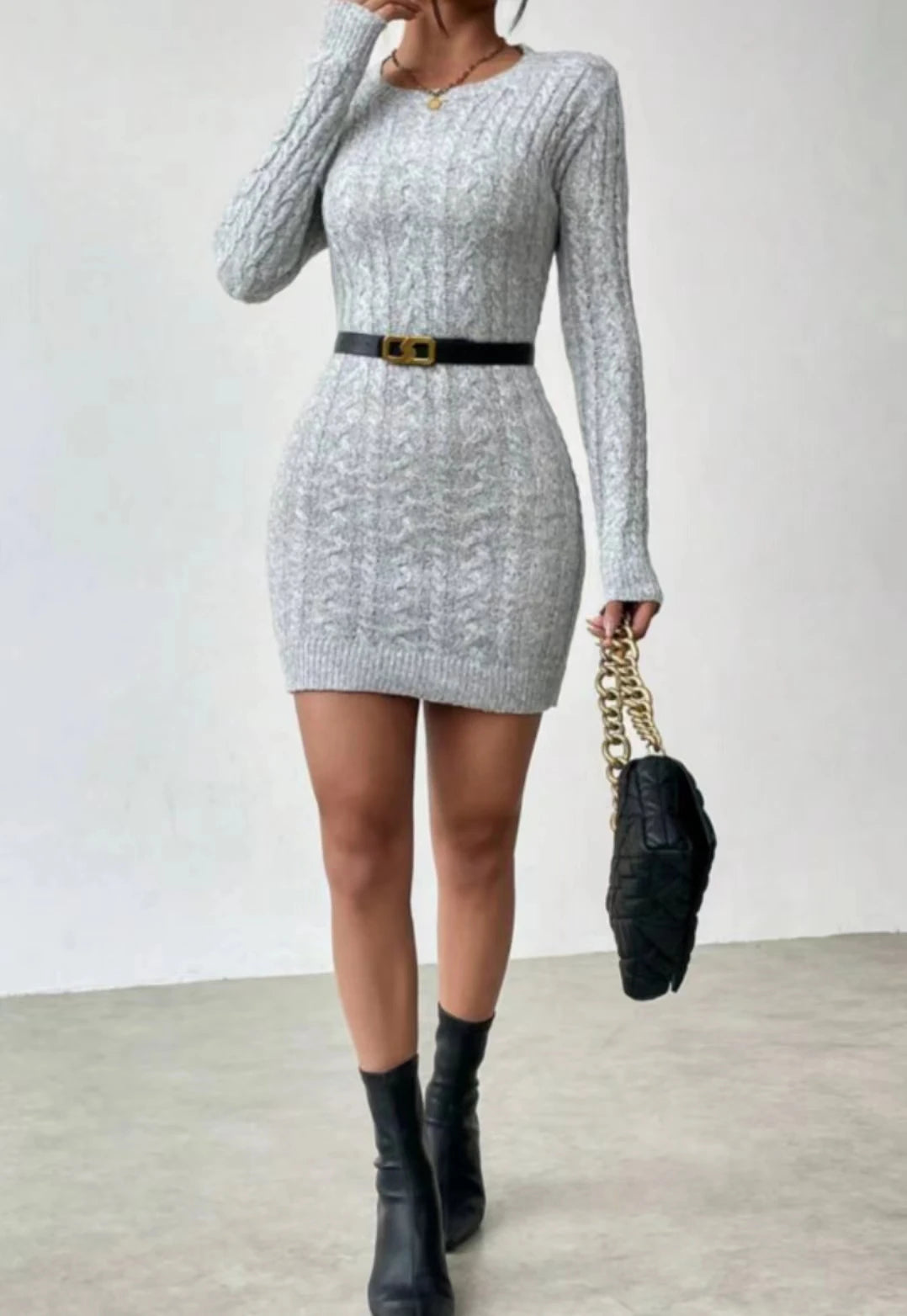 Women’s Dress Mini Wrap Casual Solid Color