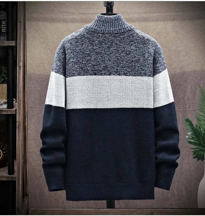 Men’s Sweatshirt Zip-Up Fleece Casual Autumn Winter