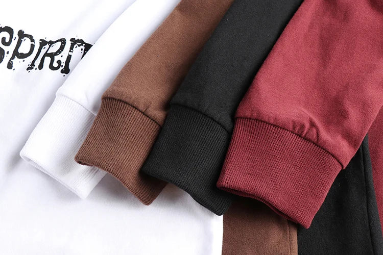 Men’s T-Shirt Long Sleeve Cotton Cotton Comfort Fit