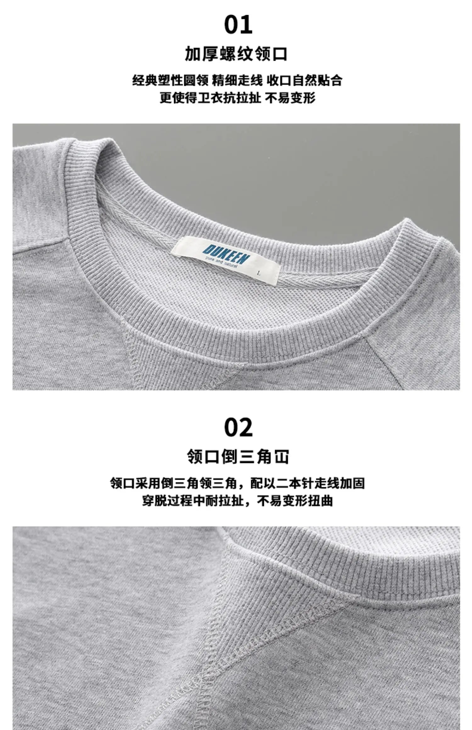 Men’s T-Shirt Long Sleeve Solid Color Cotton Comfort Fit