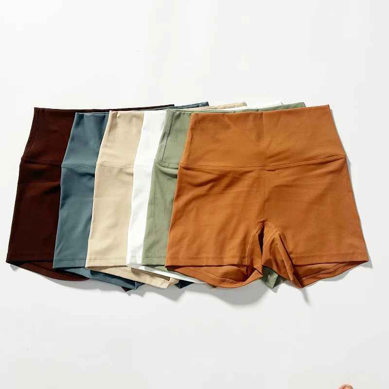 Women’s Shorts High Waist Elastic Waist Sporty Slim Fit