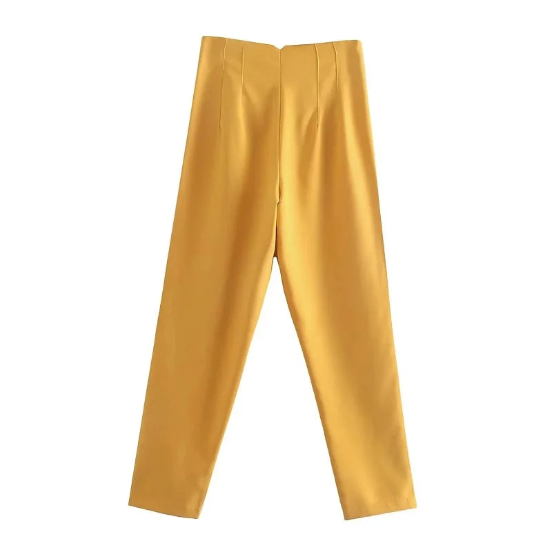 Women’s Trousers High Waist Formal Comfort Fit Stretchy