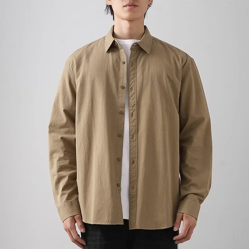 Men’s Shirt Long Sleeve Cotton Casual Formal