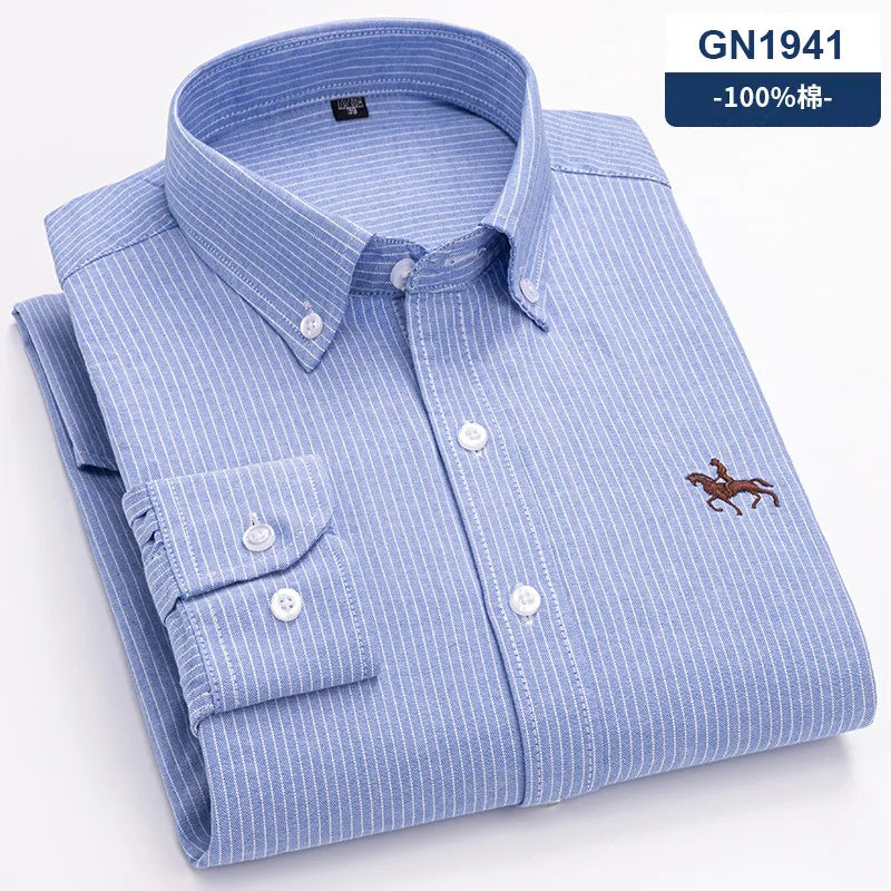 Men’s Shirt Long Sleeve Cotton Casual