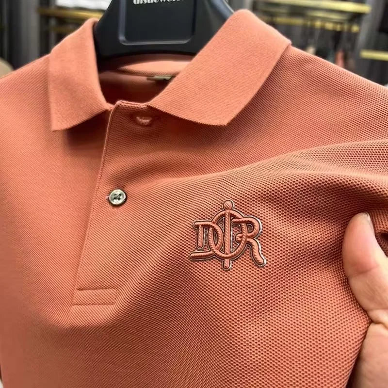Men’s Polo Shirt Short Sleeve Cotton Business Casual Casual Summer