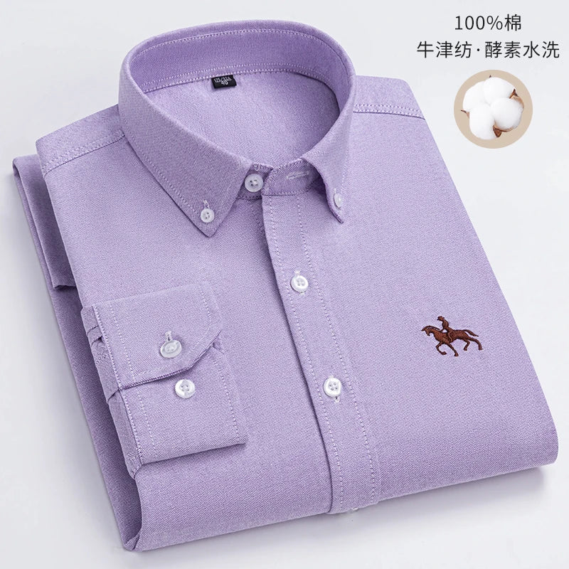 Men’s Shirt Long Sleeve Cotton Casual
