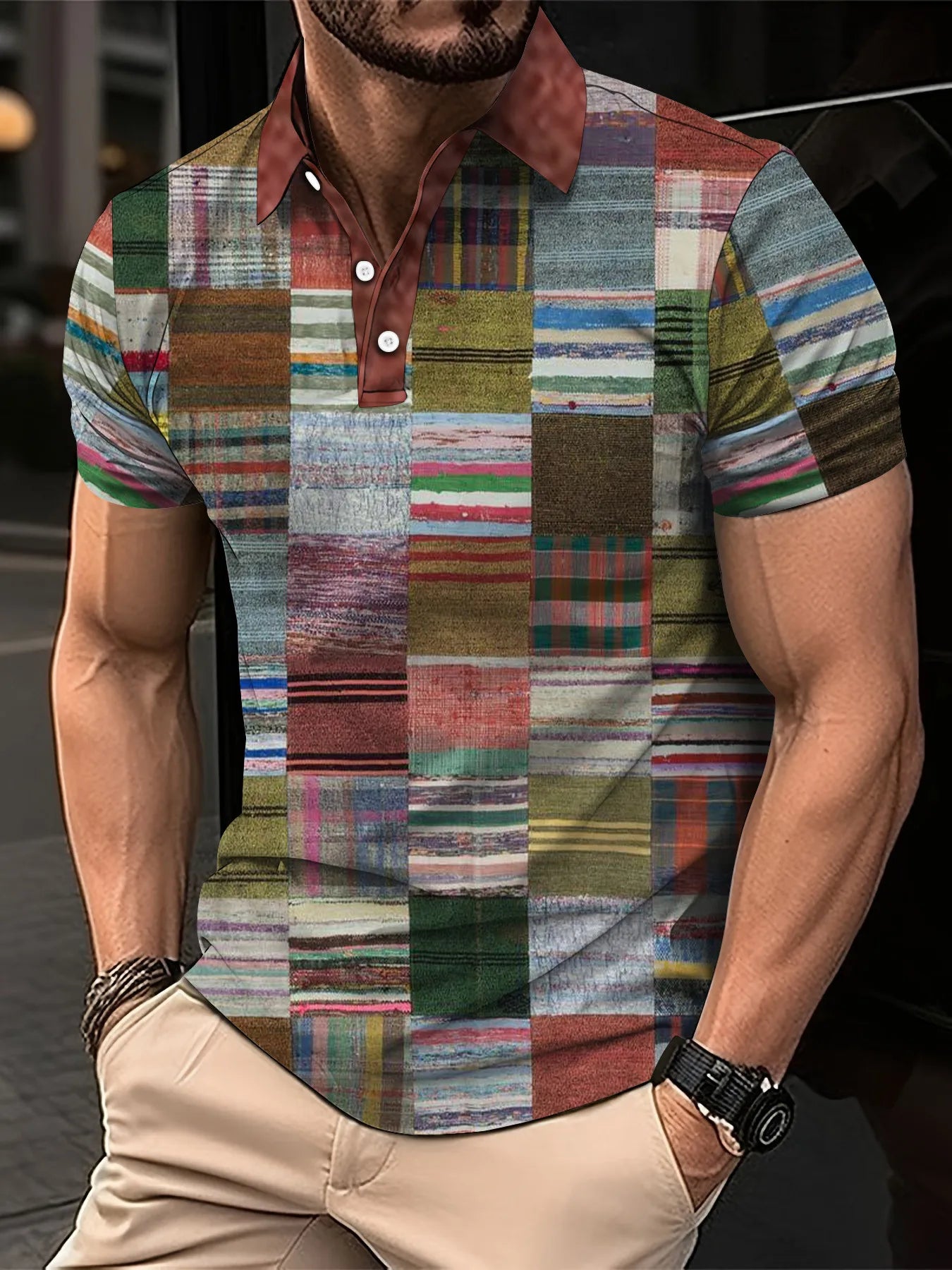 Men’s Polo Shirt Short Sleeve Casual Fashion