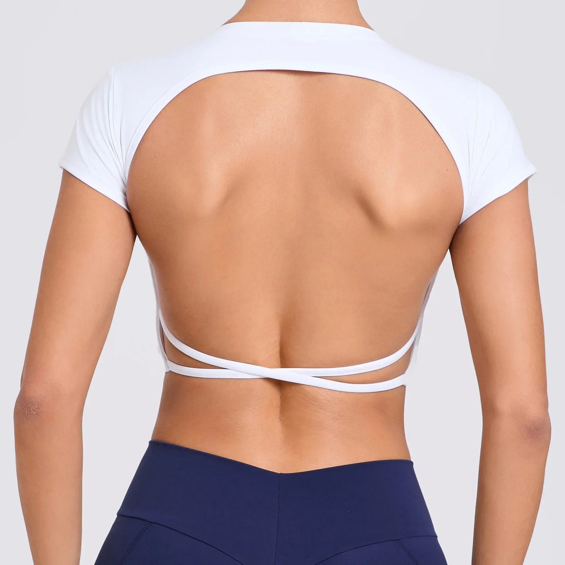 Women’s Gym Top Crop Top Moisture Wicking Seamless Athletic