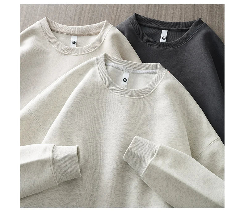 Men’s T-Shirt Long Sleeve Solid Color Cotton Comfort Fit
