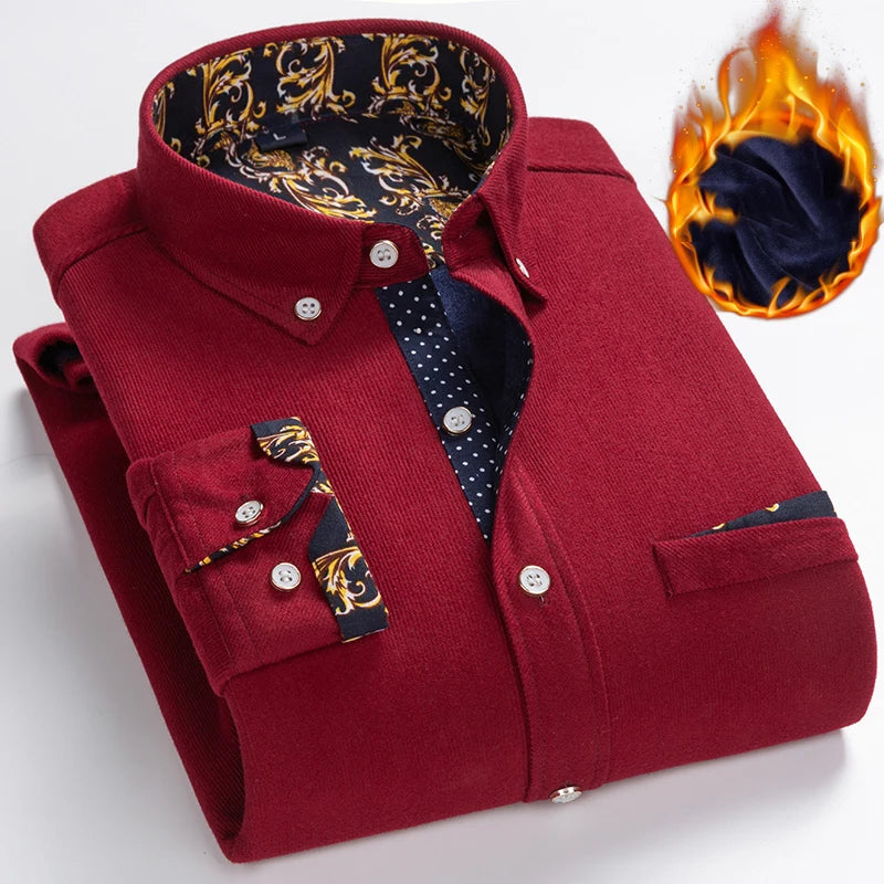 Men’s Shirt Long Sleeve Casual Cotton Comfort Fit