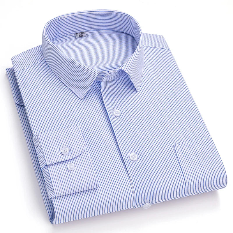 Men’s Shirt Long Sleeve Formal Solid Color