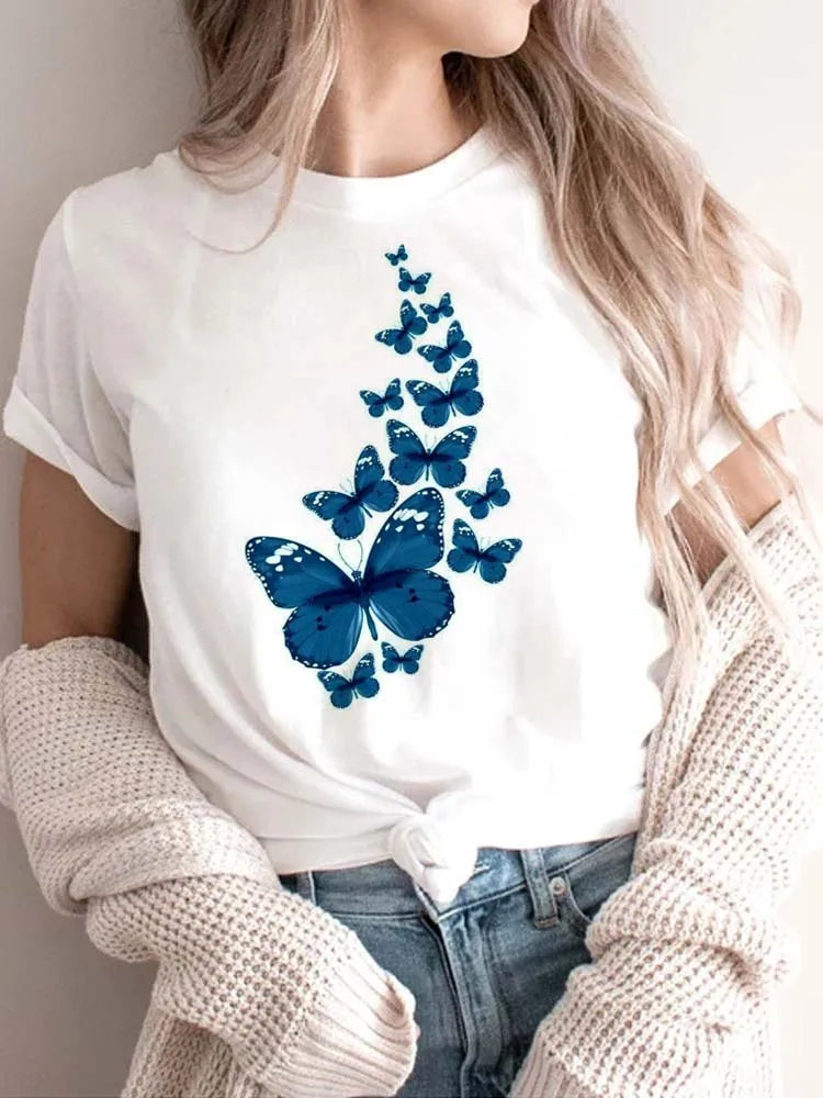 Women’s Top T-Shirt Printed Summer Casual