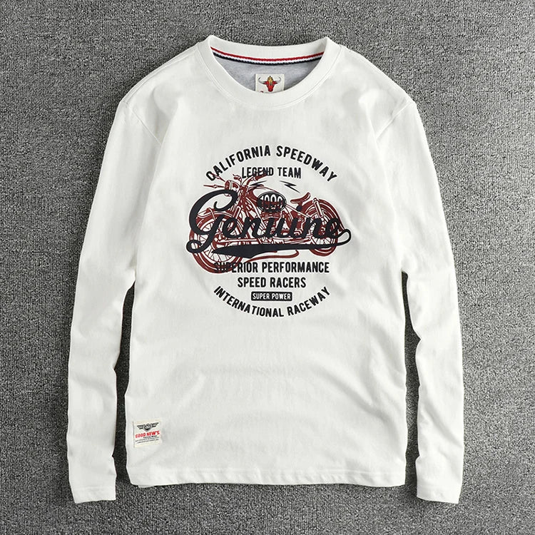 Men’s T-Shirt Long Sleeve Cotton Cotton Comfort Fit