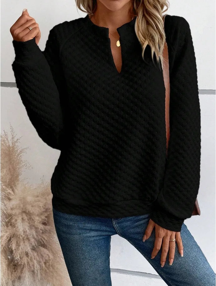 Women’s Hoodie Pullover Casual Solid Color Long Sleeve