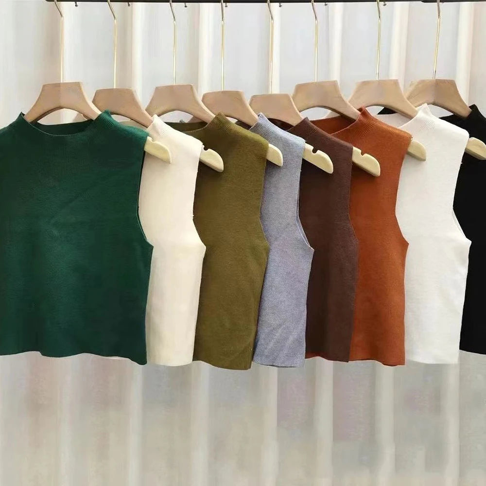 Women’s Top Tank Top Crop Top T-Shirt Sleeveless