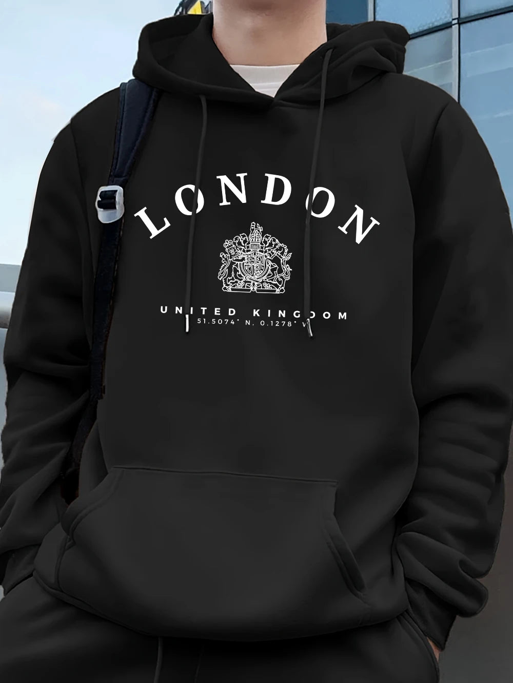 Men’s Hoodie Pullover Fleece Warm Casual