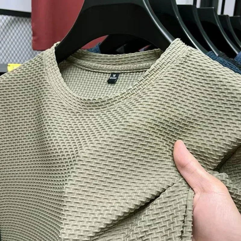 Men’s Polo Shirt Short Sleeve Summer Solid Color Breathable Fashion