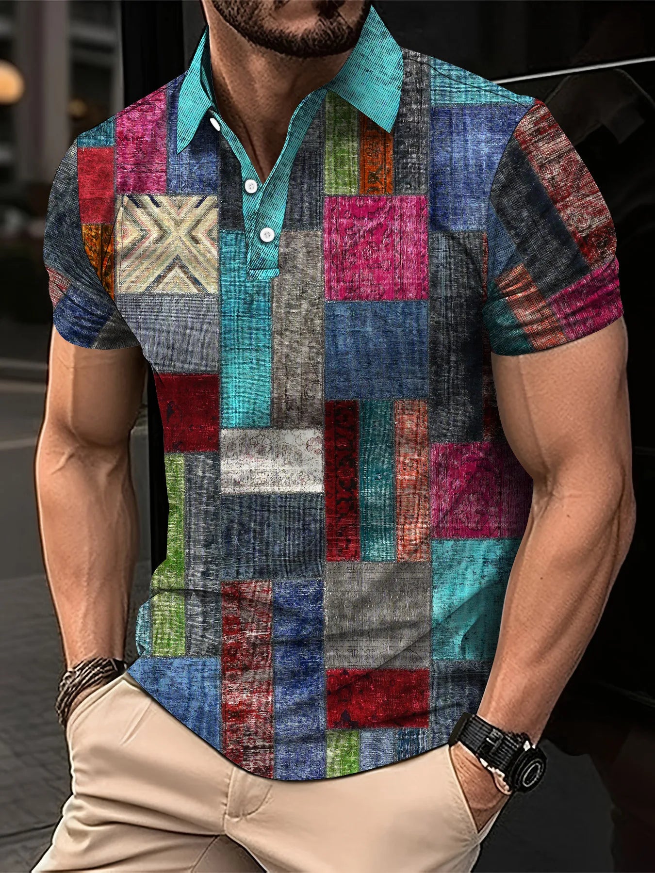 Men’s Polo Shirt Short Sleeve Casual Fashion