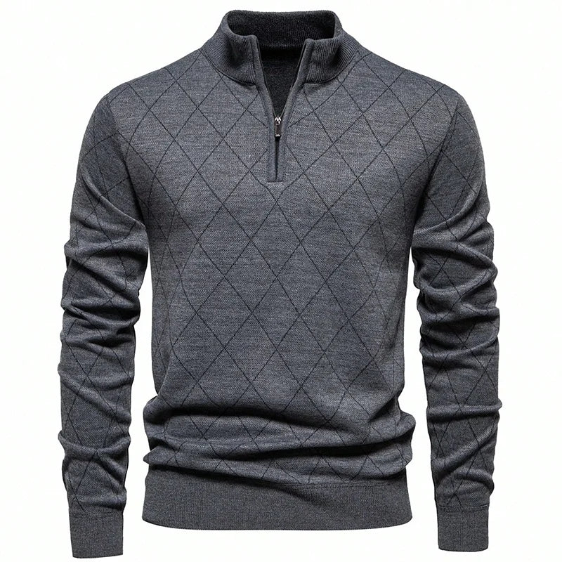 Men’s Sweatshirt Pullover Zip-Up Fleece Casual