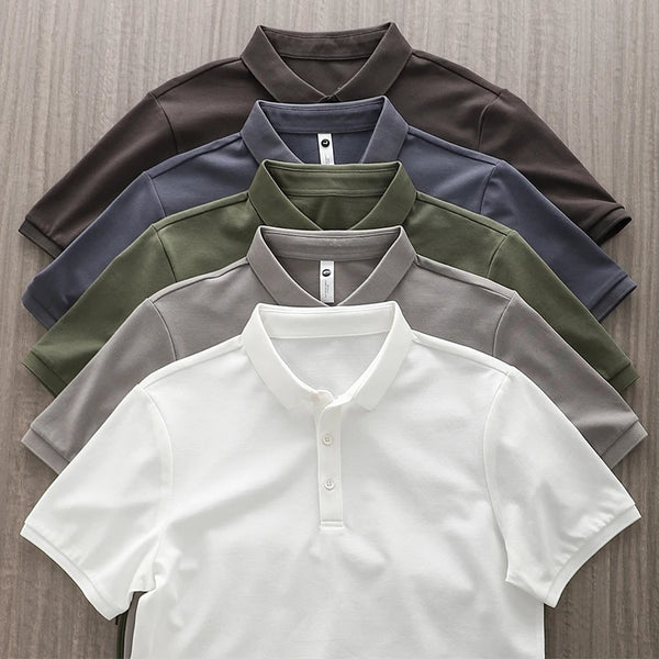 Men’s T-Shirt Short Sleeve Solid Color Summer