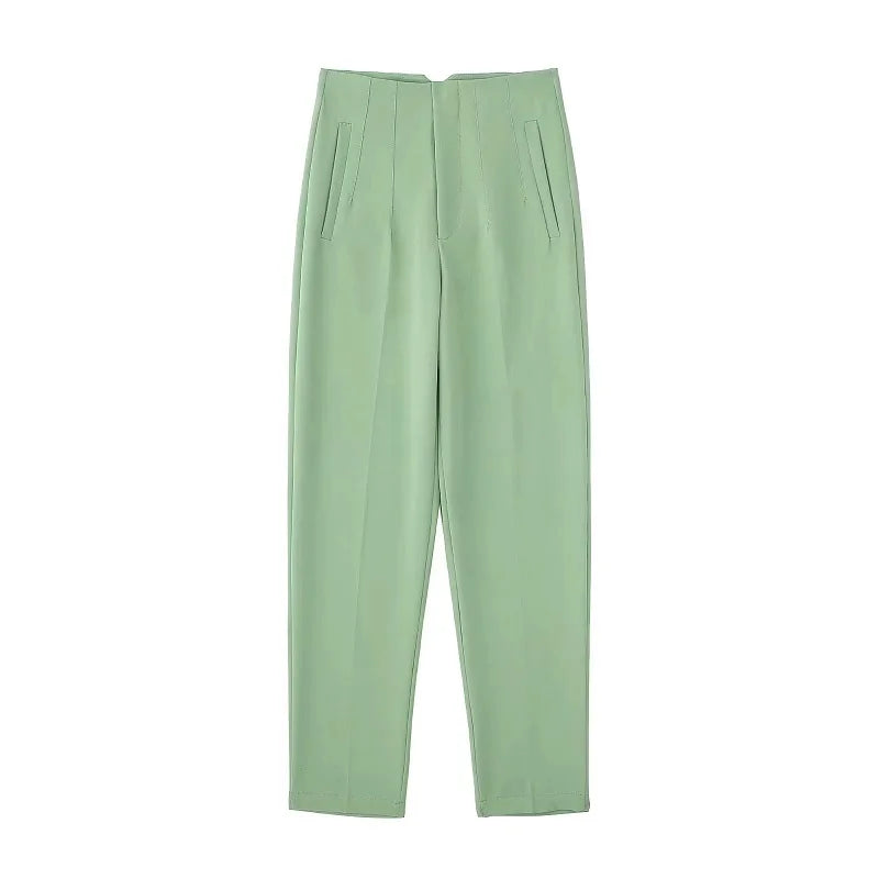 Women’s Trousers High Waist Formal Comfort Fit Stretchy