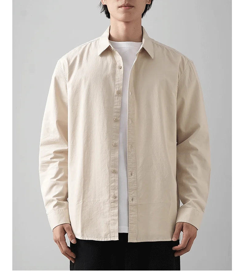 Men’s Shirt Long Sleeve Cotton Casual Formal