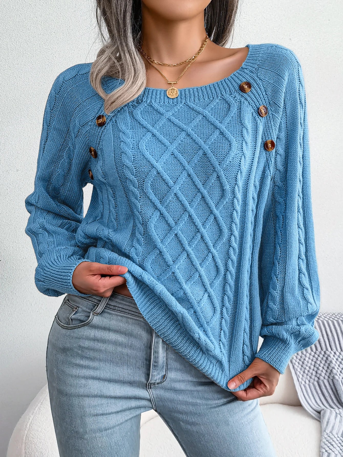 Women’s Top Long Sleeve Casual Stretchy Solid Color