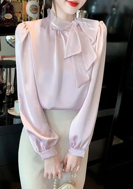 Women’s Top Blouse Long Sleeve Casual Stretchy