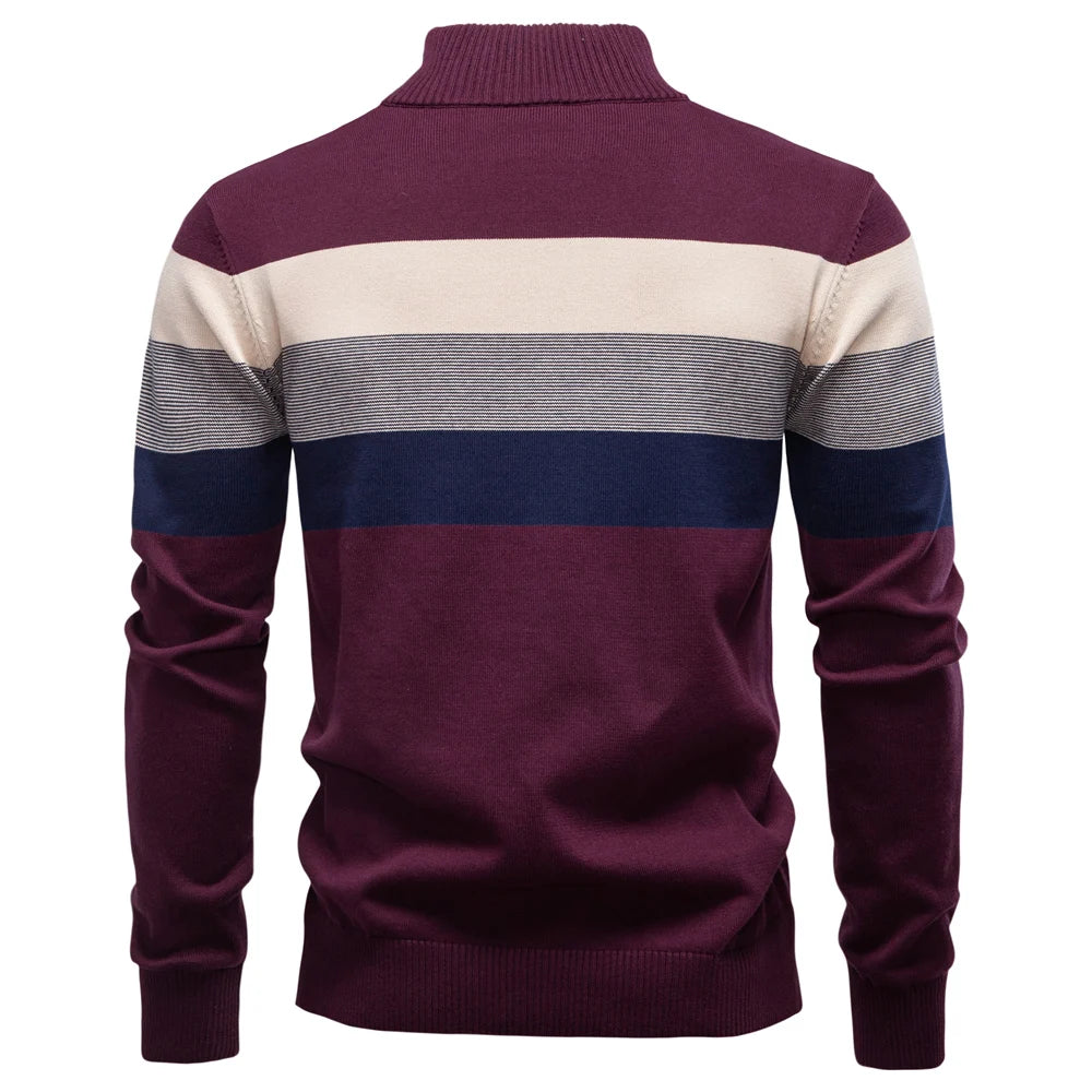 Men’s Sweatshirt Pullover Zip-Up Cotton Warm Casual Autumn