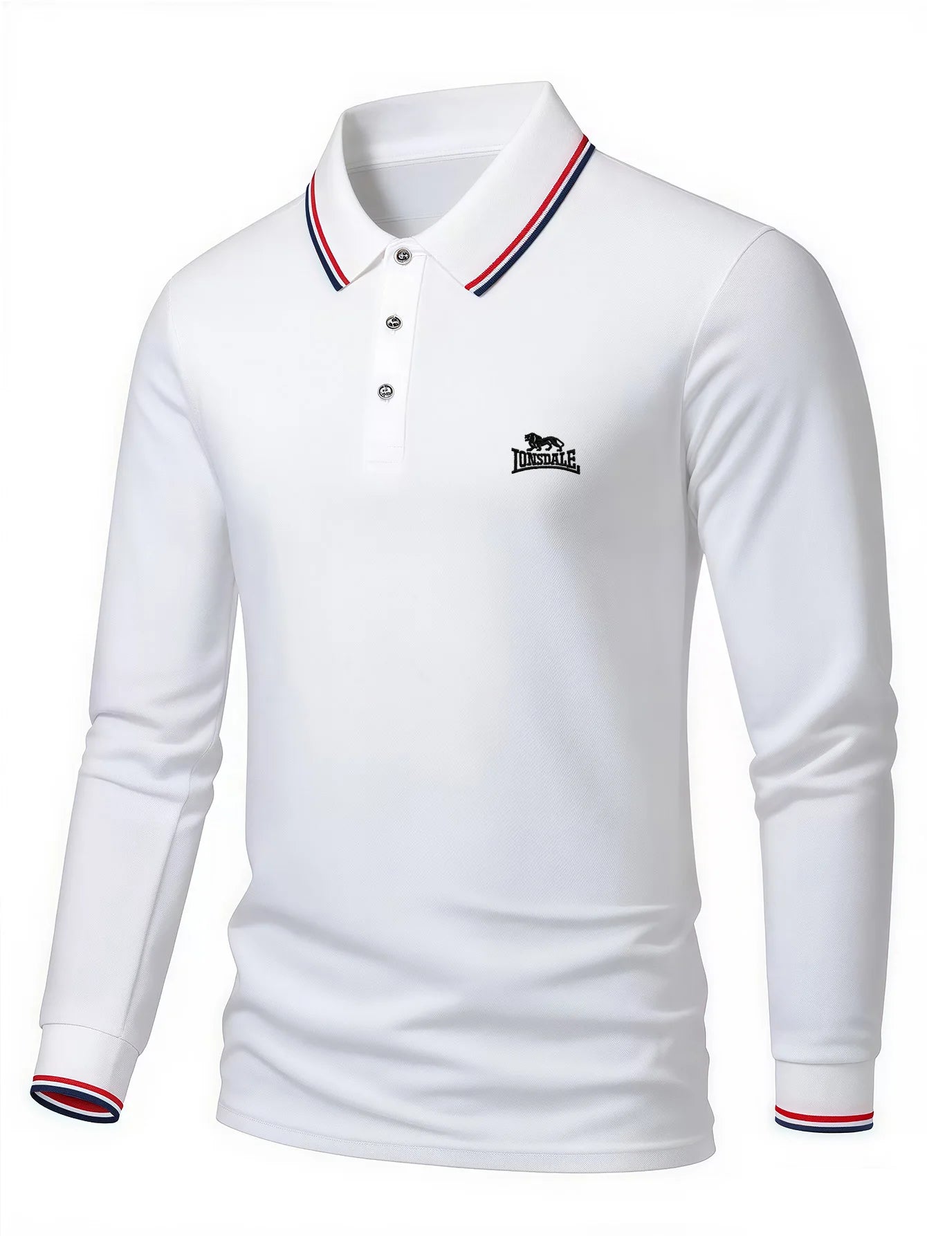 Men’s Polo Shirt Long Sleeve Casual Cotton