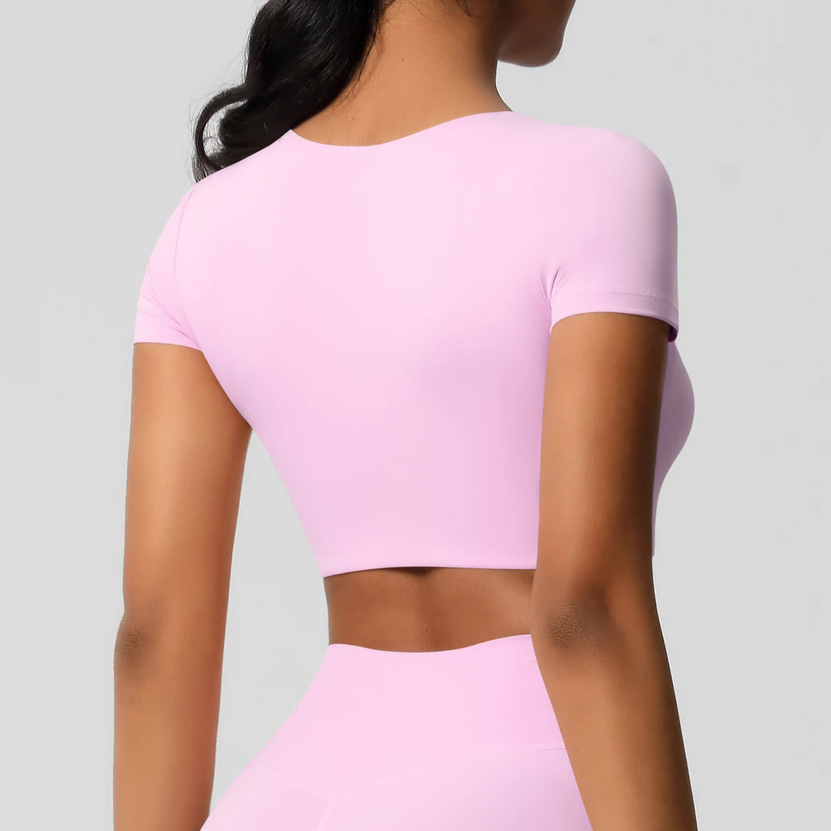 Women’s Gym Top Short Sleeve Breathable Stretchy Athletic