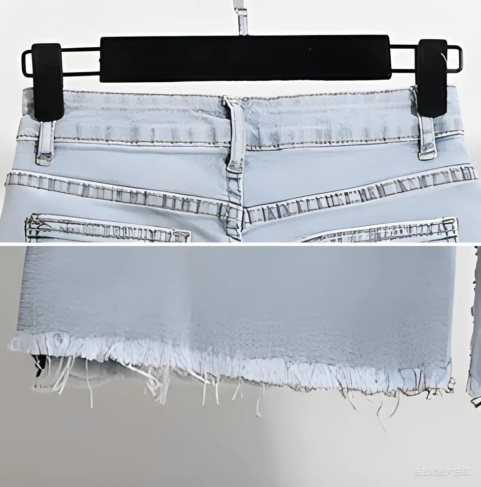 Women’s Shorts High Waist Denim Summer Slim Fit