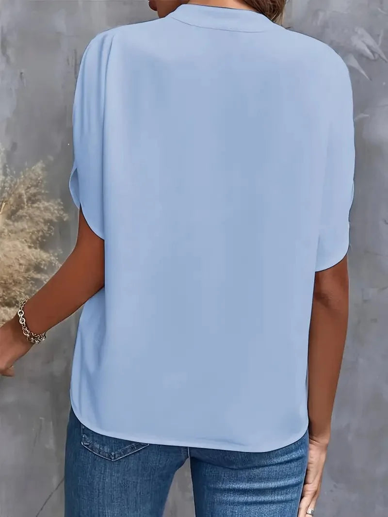 Women’s Top Blouse Casual Formal Solid Color