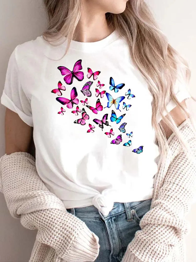 Women’s Top T-Shirt Printed Summer Casual