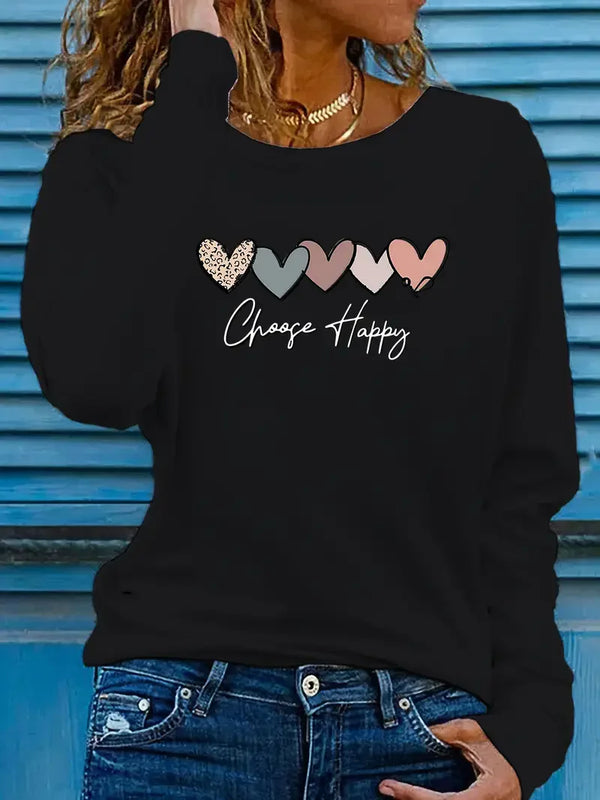 Women’s Sweatshirt Crewneck Casual Graphic Long Sleeve