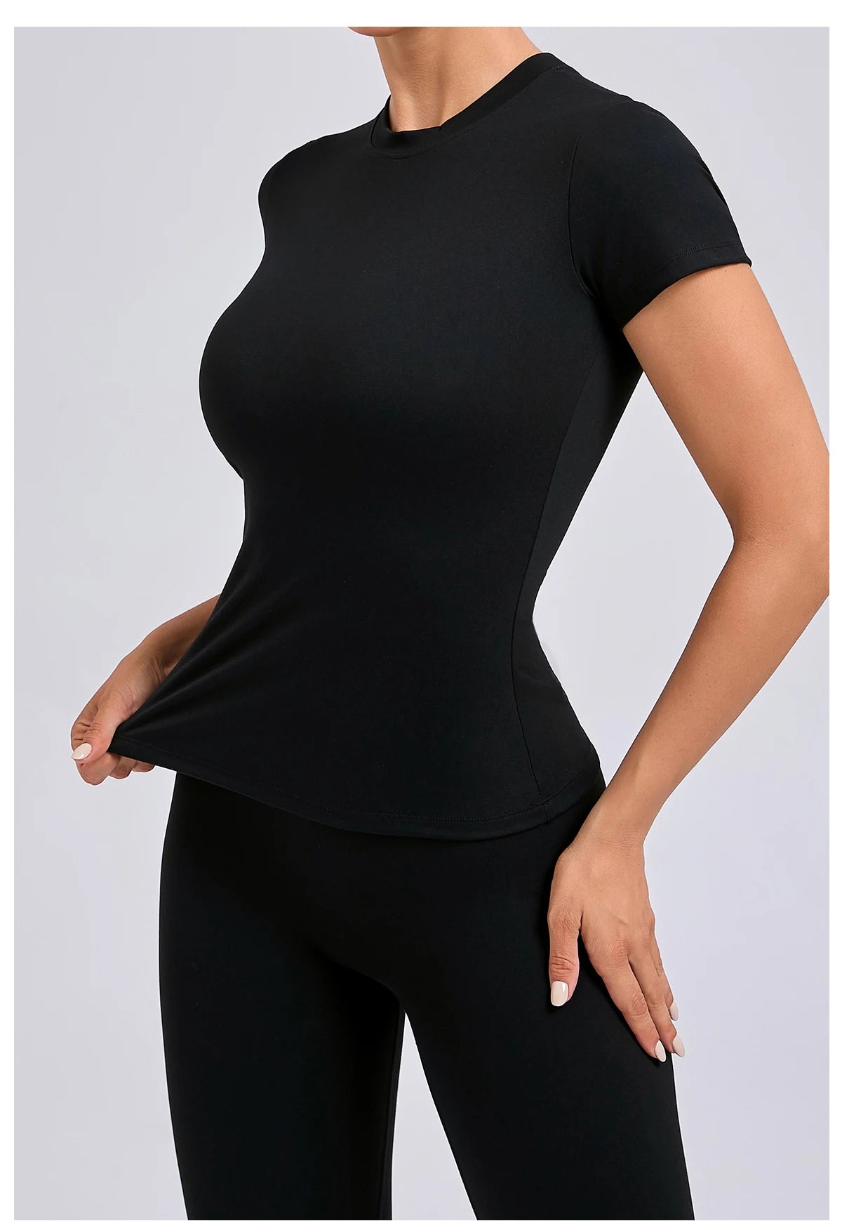 Women’s Gym Top Short Sleeve Moisture Wicking Athletic