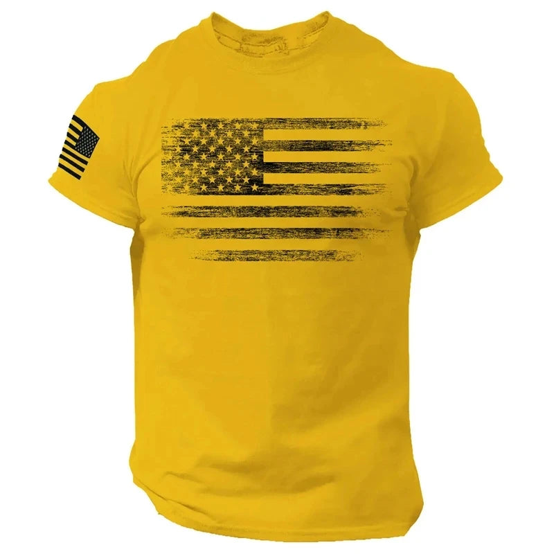Men’s T-Shirt Casual Athletic Printed Short Sleeve