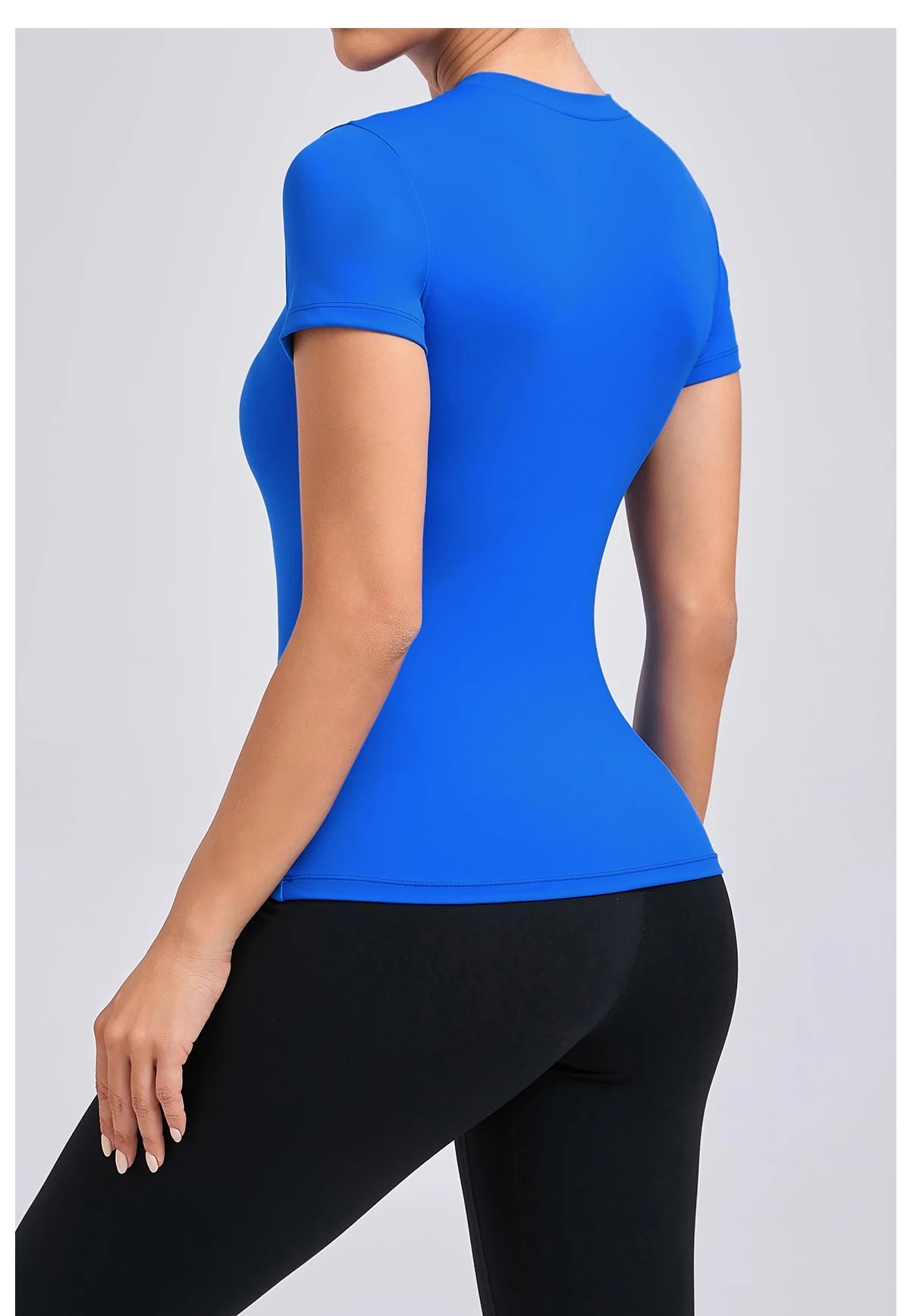 Women’s Gym Top Short Sleeve Moisture Wicking Athletic