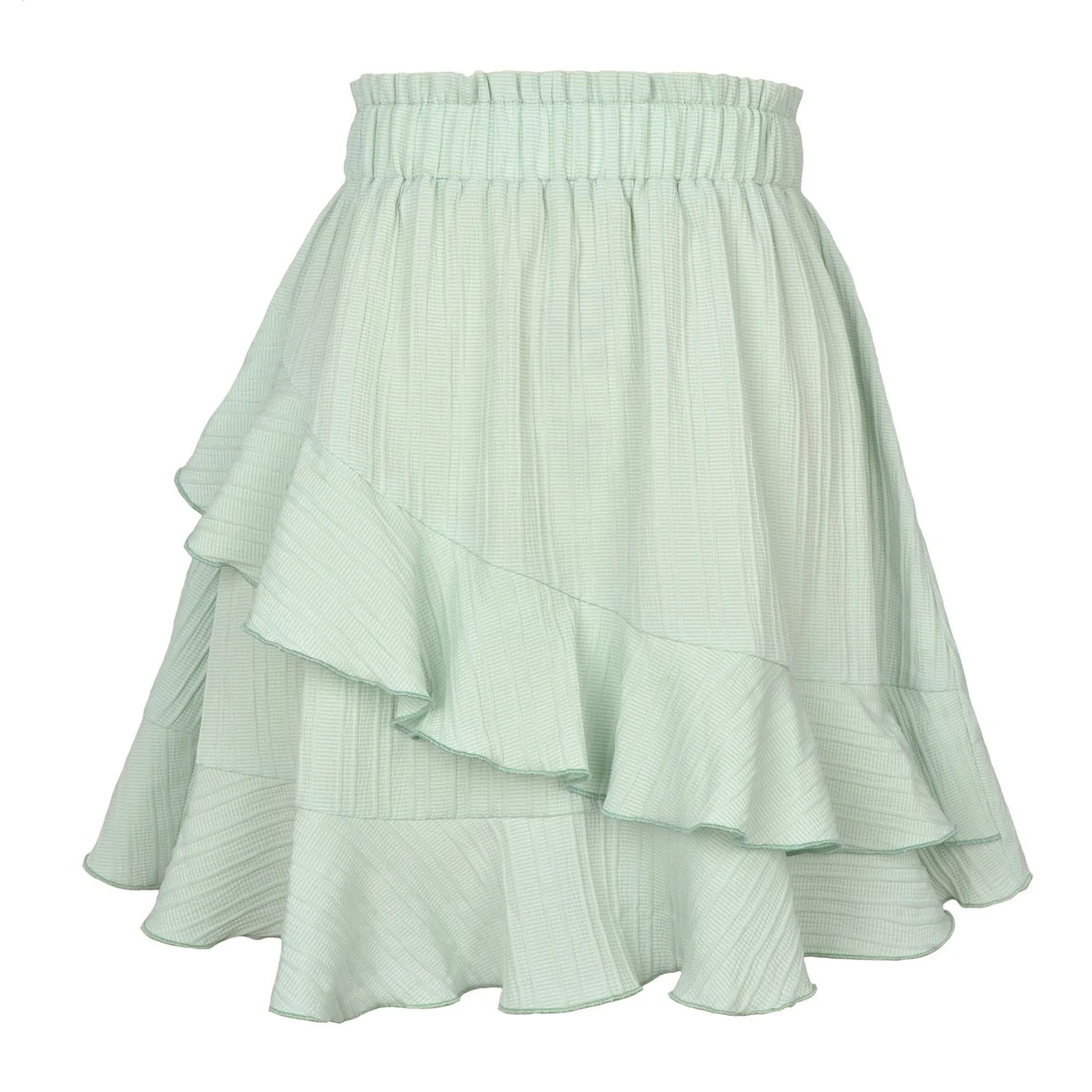 Women’s Skirt High Waist Solid Color Casual