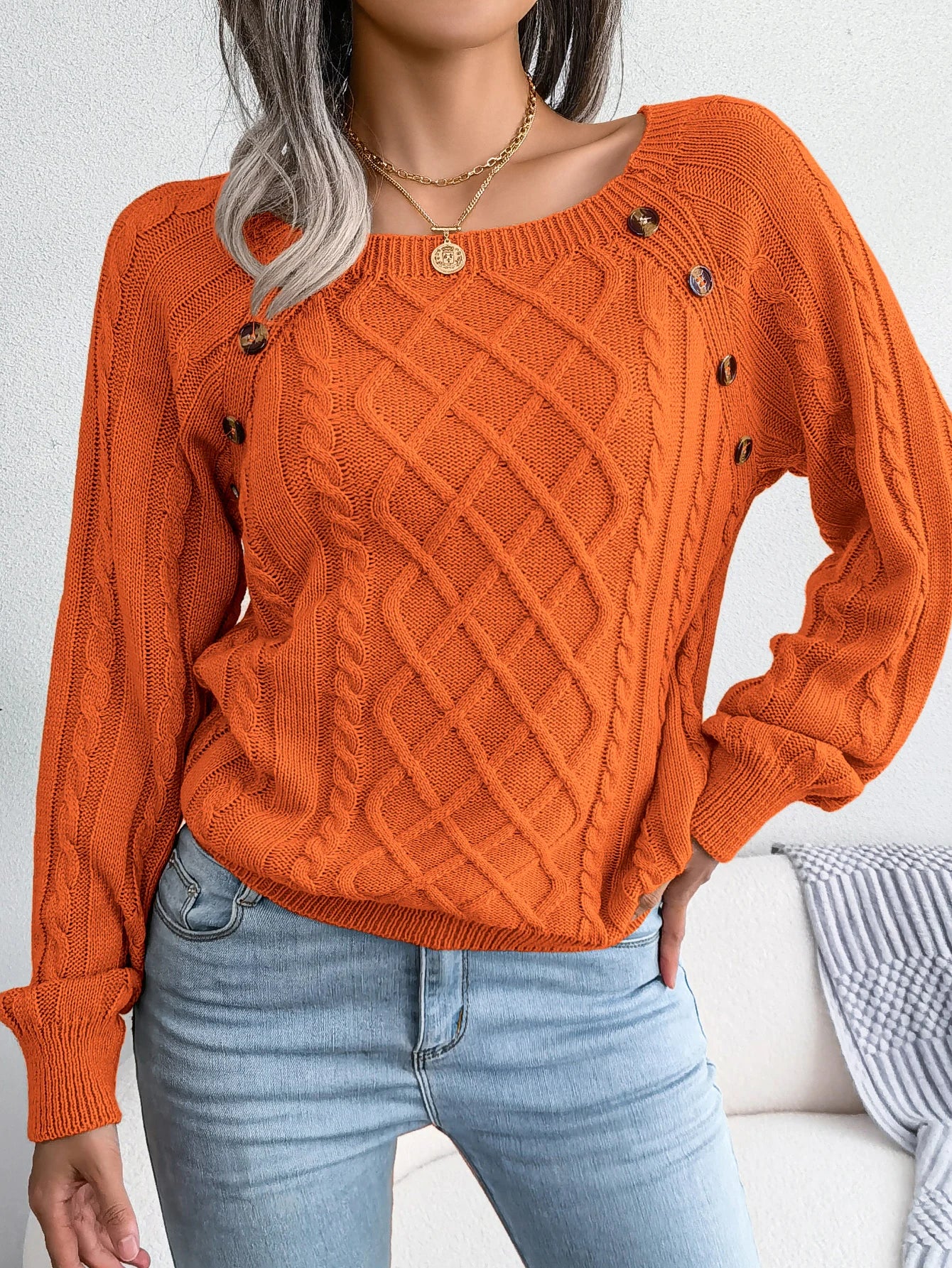 Women’s Top Long Sleeve Casual Stretchy Solid Color