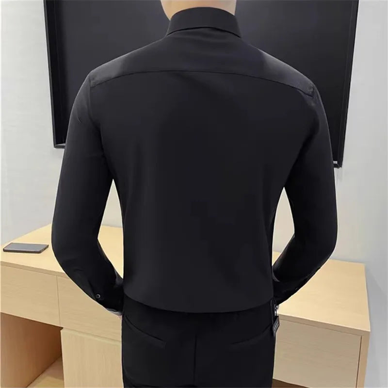 Men’s Shirt Long Sleeve Casual Formal Slim Fit