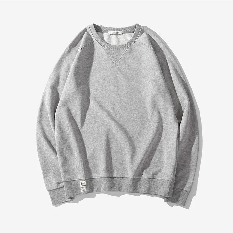 Men’s T-Shirt Long Sleeve Solid Color Cotton Comfort Fit